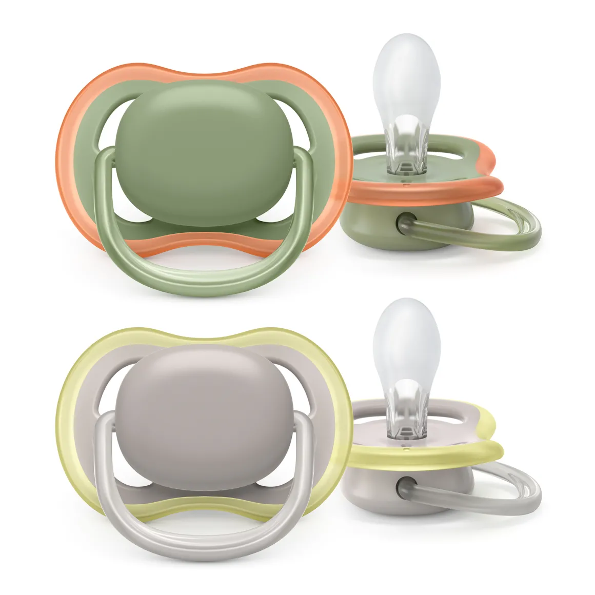 2 ciucci ultra air 6-18 mesi colore verde/grigio – philips avent