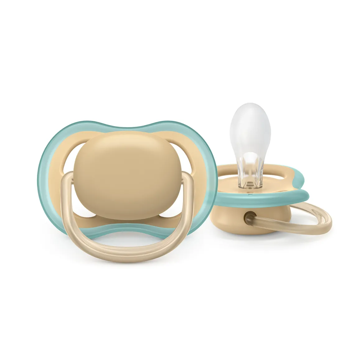 2 ciucci ultra air 0-6 mesi colore grigio/marrone – philips avent