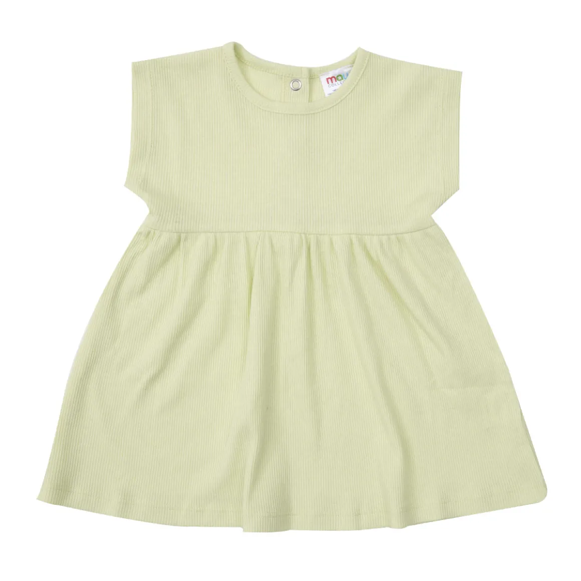 Abito basic giromanica bimba verde