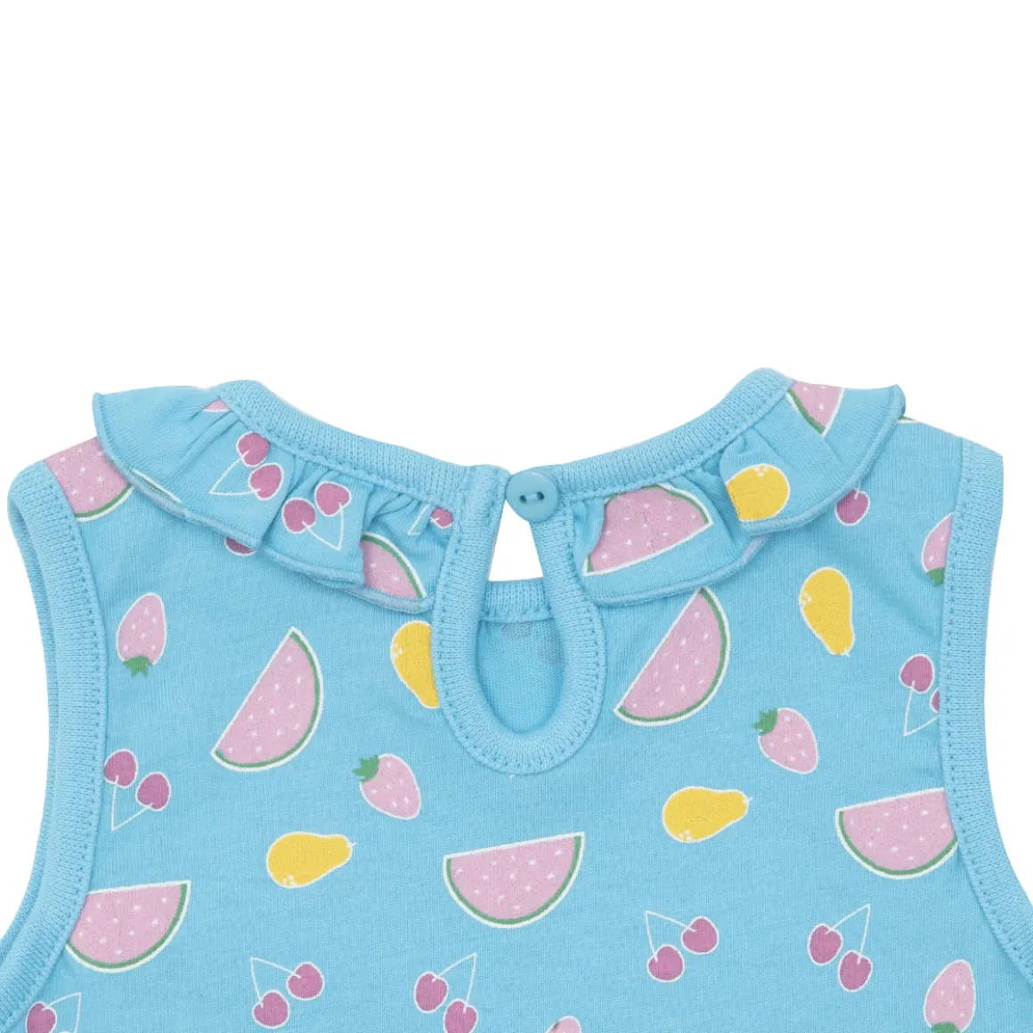 Abito estivo bimba azzurro stampa anguria