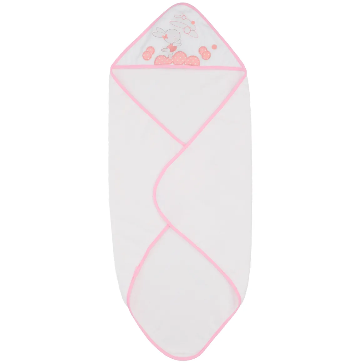 Accappatoio neonato rosa ellepi