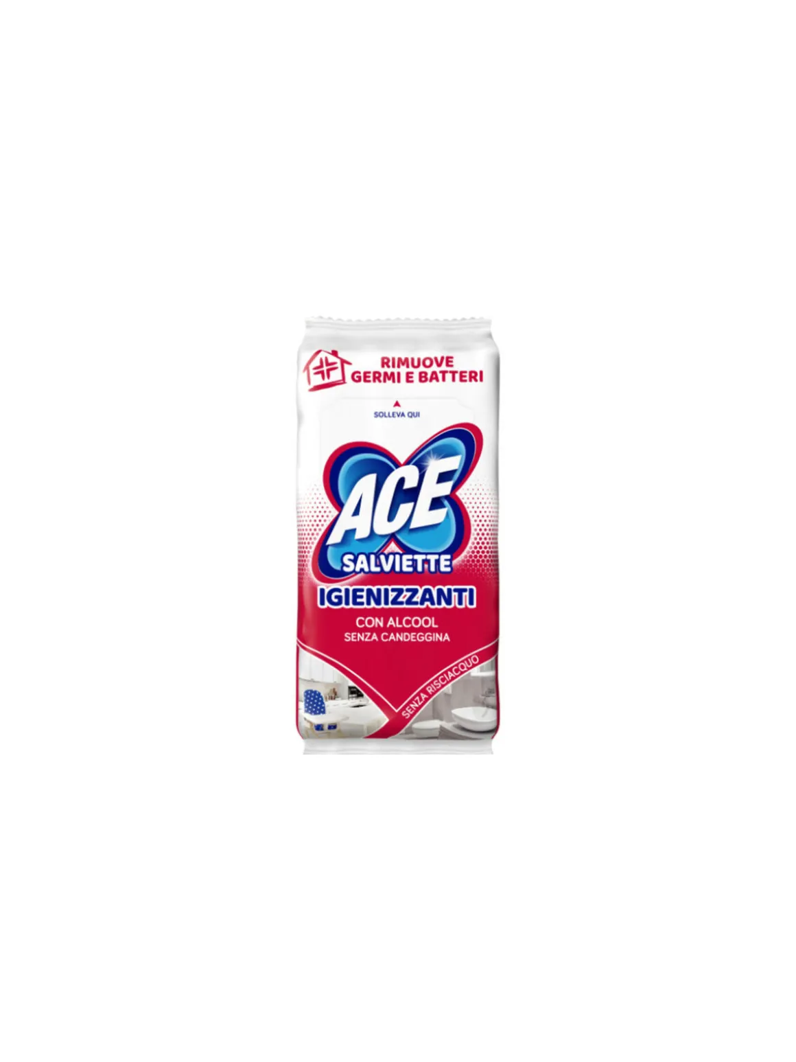 Ace – salviette igienizzanti con alcool 40 pz