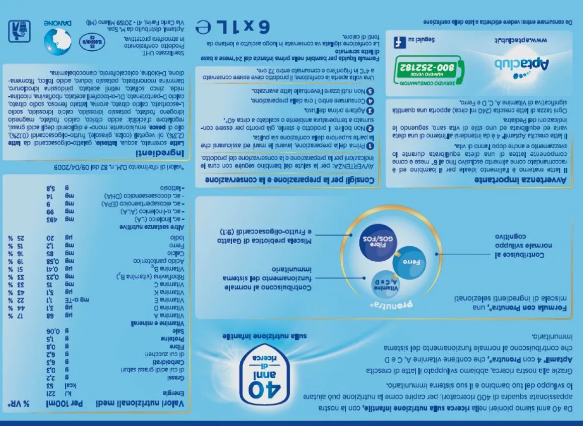 Aptamil – aptamil crescita 4 6×1 lt