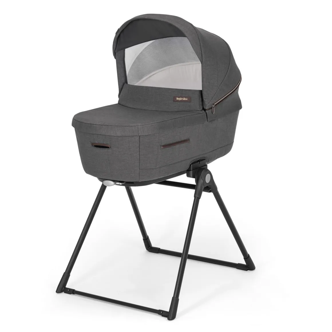 Aptica system quattro darwin infant colore velvet grey telaio palladio black – inglesina