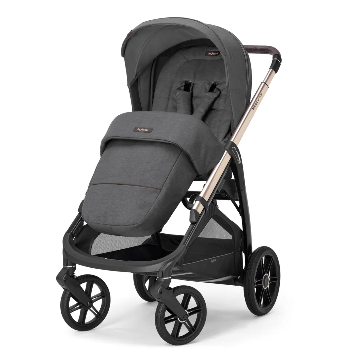 Aptica system quattro darwin infant colore velvet grey telaio palladio black – inglesina