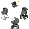 Aptica xt system quattro darwin colore taiga green telaio nero – inglesina