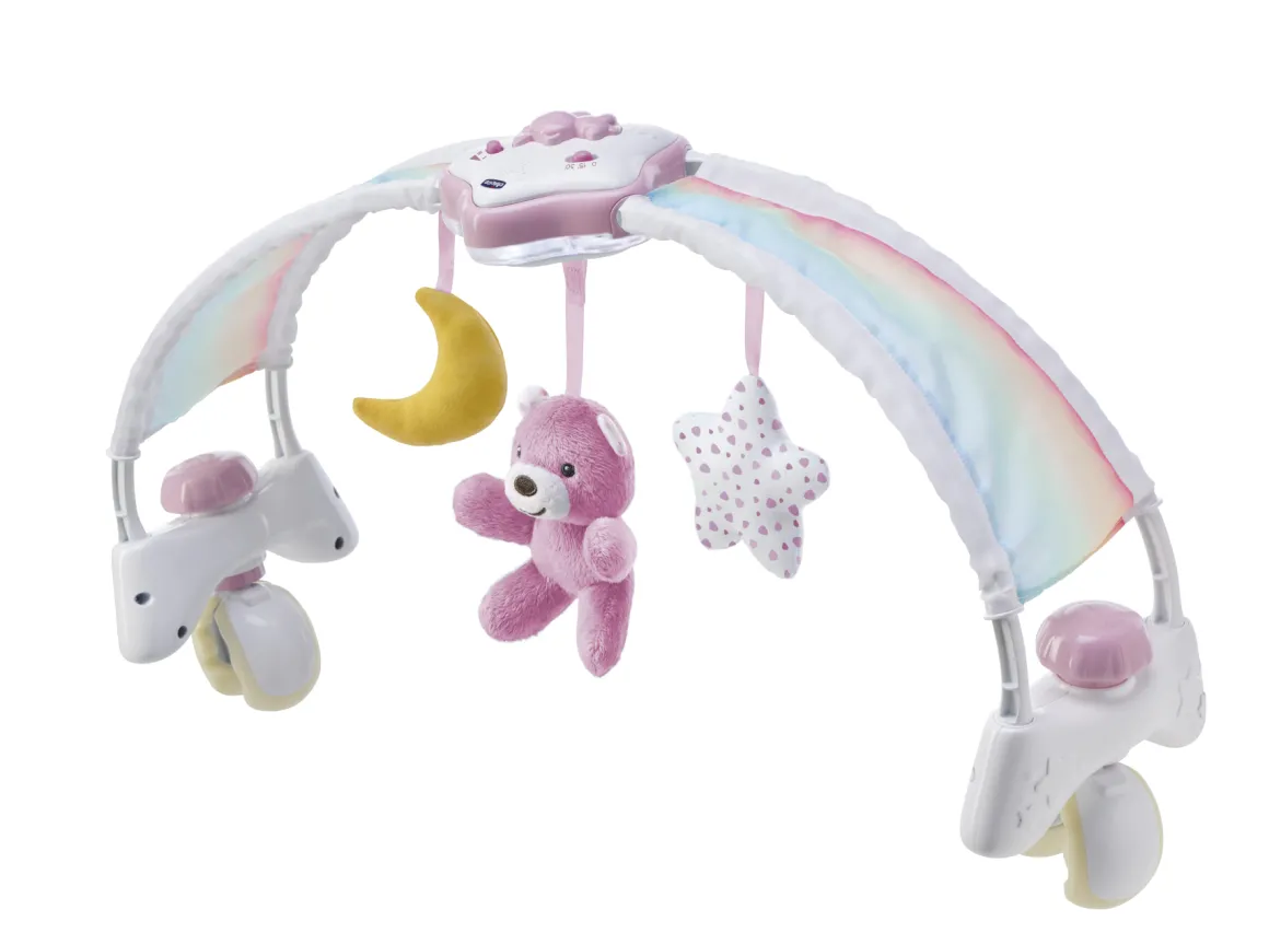 Arcolettino rainbow sky rosa – giochi colorati e musicali