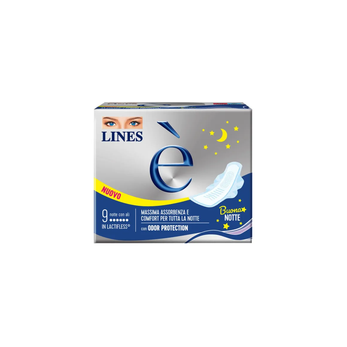 Assorbenti e’ notte carry pack 9 pezzi – lines