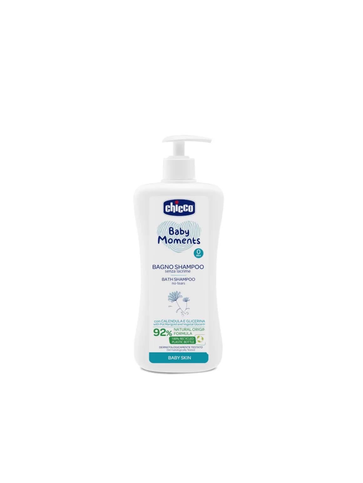 Bagno shampoo senza lacrime chicco baby moments baby skin