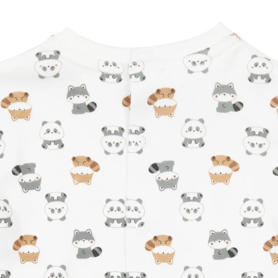 Barboteuse ciniglia marrone da bambino con top interlock