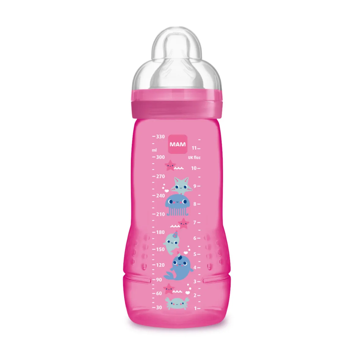 Biberon easy active 330ml conf. singola rosa