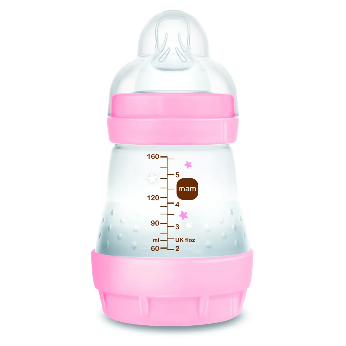 Biberon easy start 160ml bio-circolare conf. singola rosa – mam