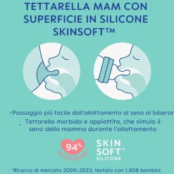 Biberon feel good 170 ml in vetro +0 mesi con tettarella misura 1, neutro – mam