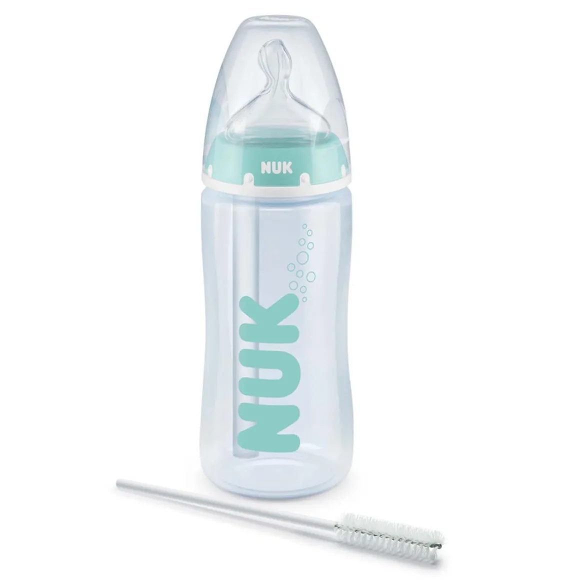 Biberon first choice+ anticolica pro 300 ml 0-6 mesi con spazzolino pulizia incluso – nuk