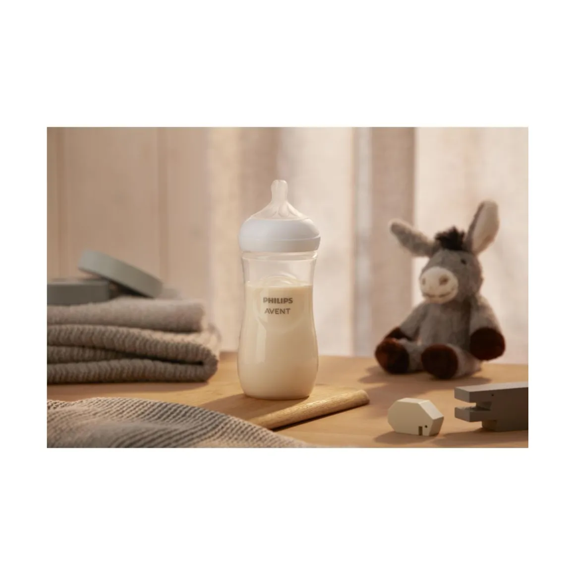 Biberon natural con tettarella a risposta naturale da 330ml 3m+ | senza bpa – philips avent