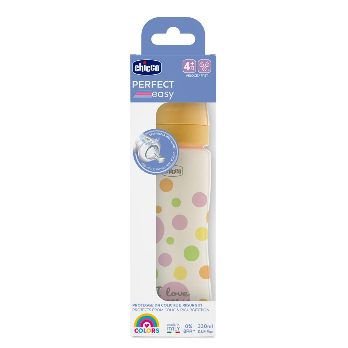 Biberon perfect easy 330ml in plastica bimba – chicco