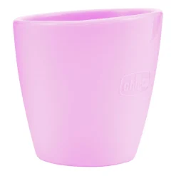 Bicchiere in silicone rosa – chicco