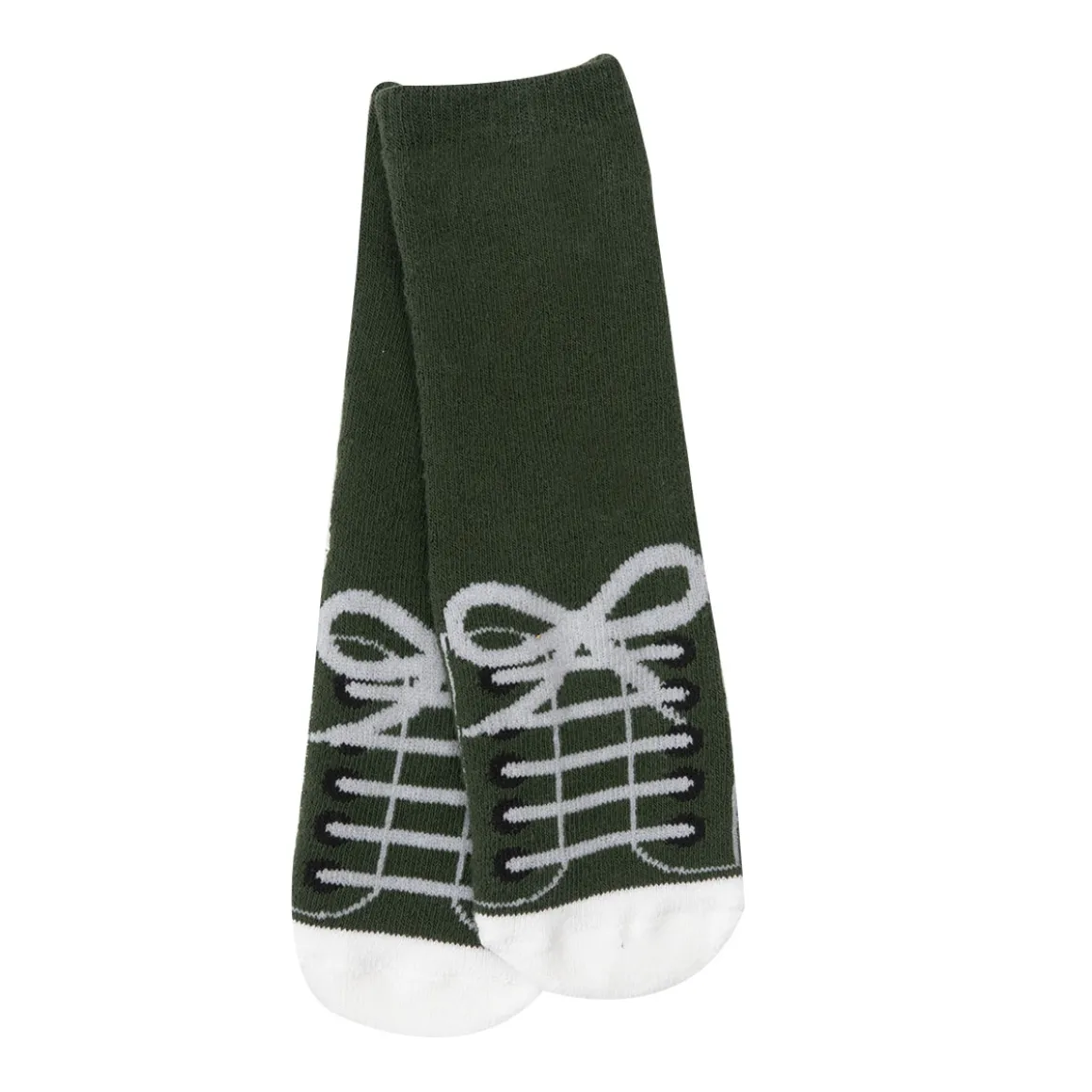 Calze antiscivolo bimbo verde “sneaker”