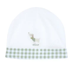 Cappello verde con bassotto