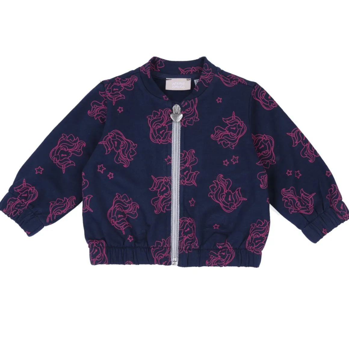 Cardigan fleece blu fantasia unicorno – chicco