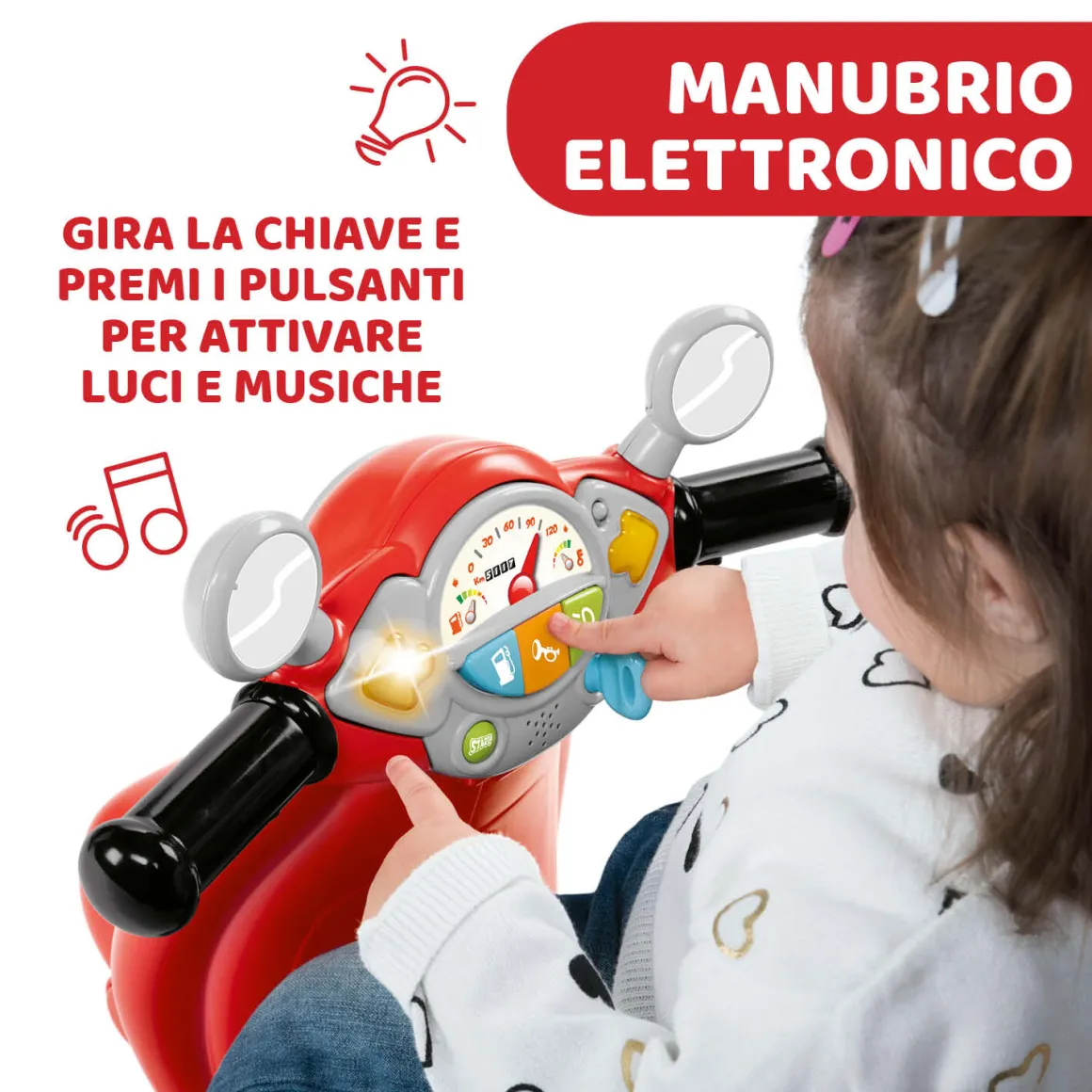 Cavalcabile vespa primavera rossa – divertimento in movimento
