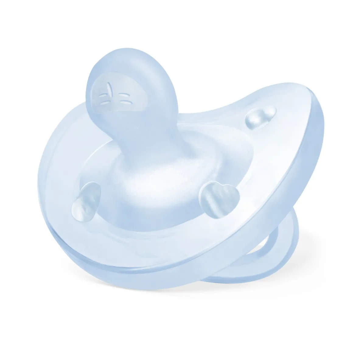 Chicco – physioforma gommotto azzuro/verde in silicone 2 pezzi | 2-6 mesi