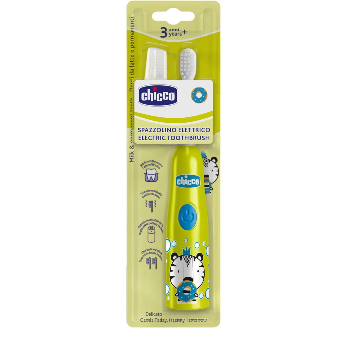 Chicco – spazzolino elettrico tigre giallo
