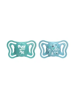 Chicco 2 succhietti physio light blue sil 16-36m