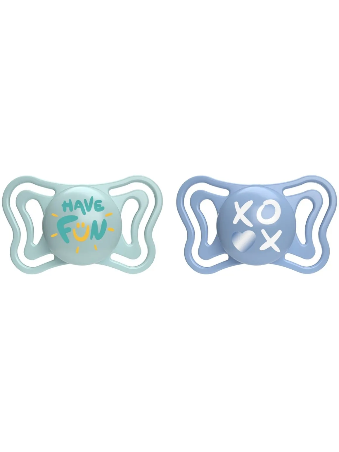 Chicco 2 succhietti physio light sil 6-16m azzurro