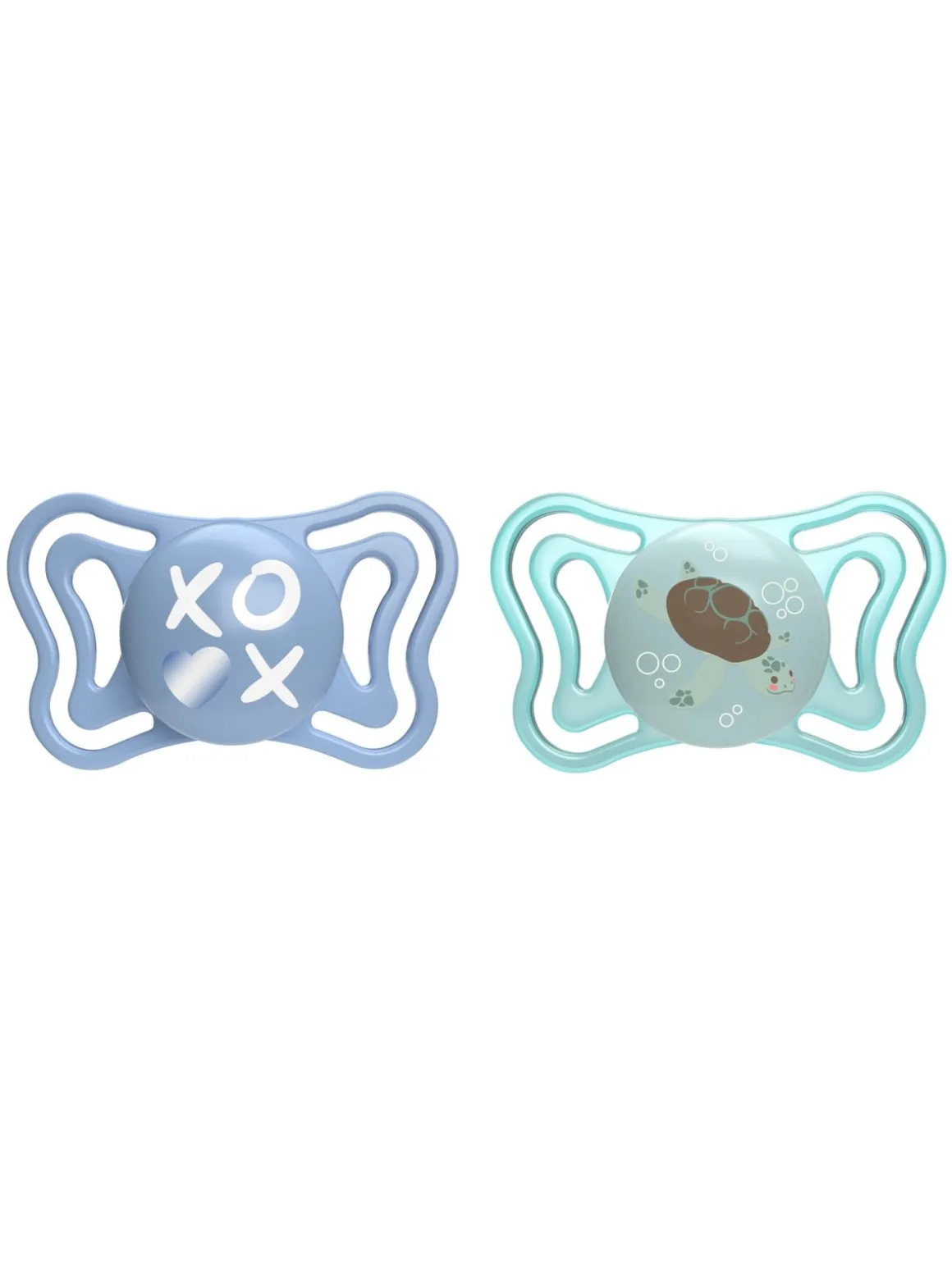 Chicco 2 succhietti physio light sil 6-16m azzurro