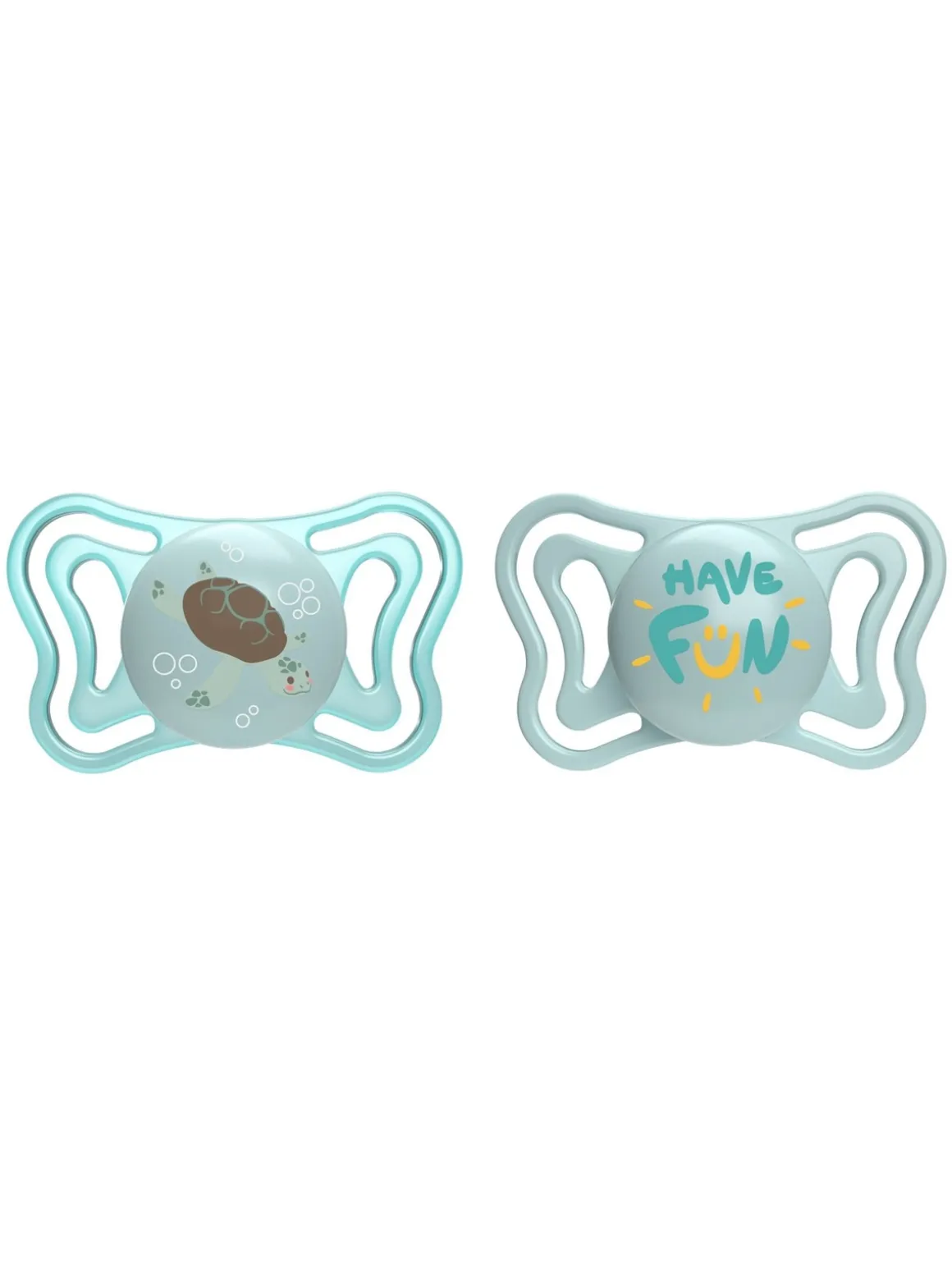 Chicco 2 succhietti physio light sil 6-16m azzurro