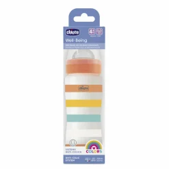 Chicco biberon benessere 330ml flusso rapido in plastica