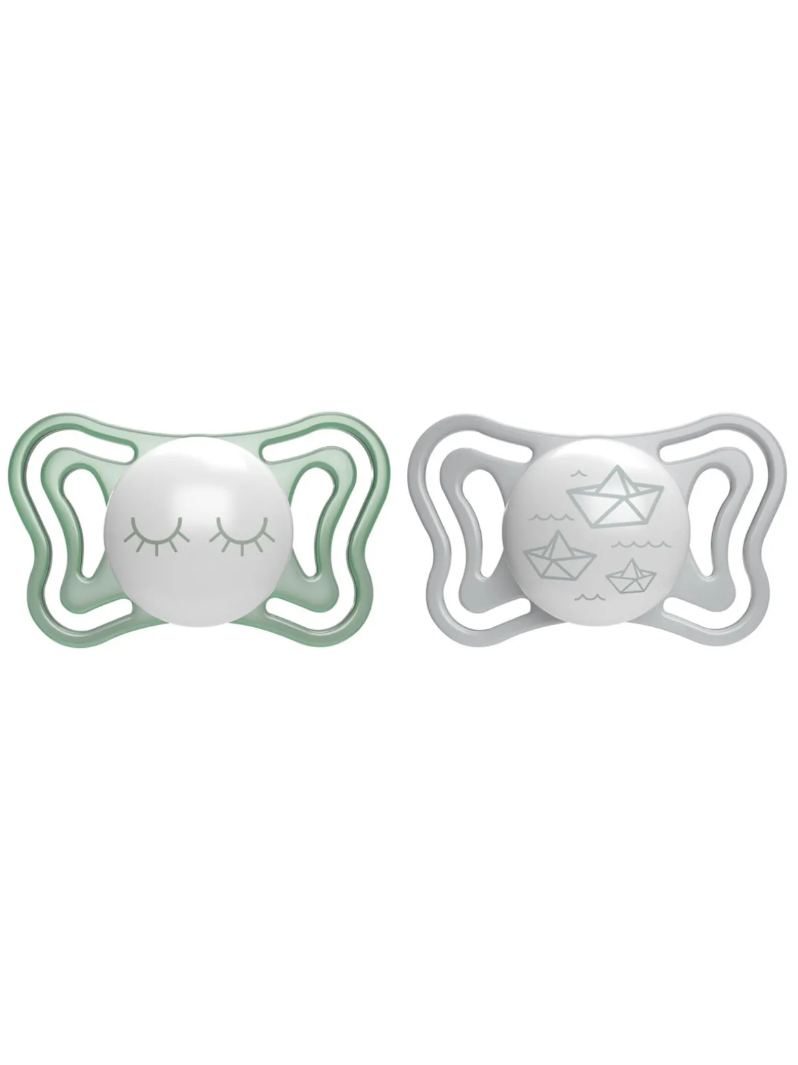 Chicco 2succhietti physio light glow 16-36m