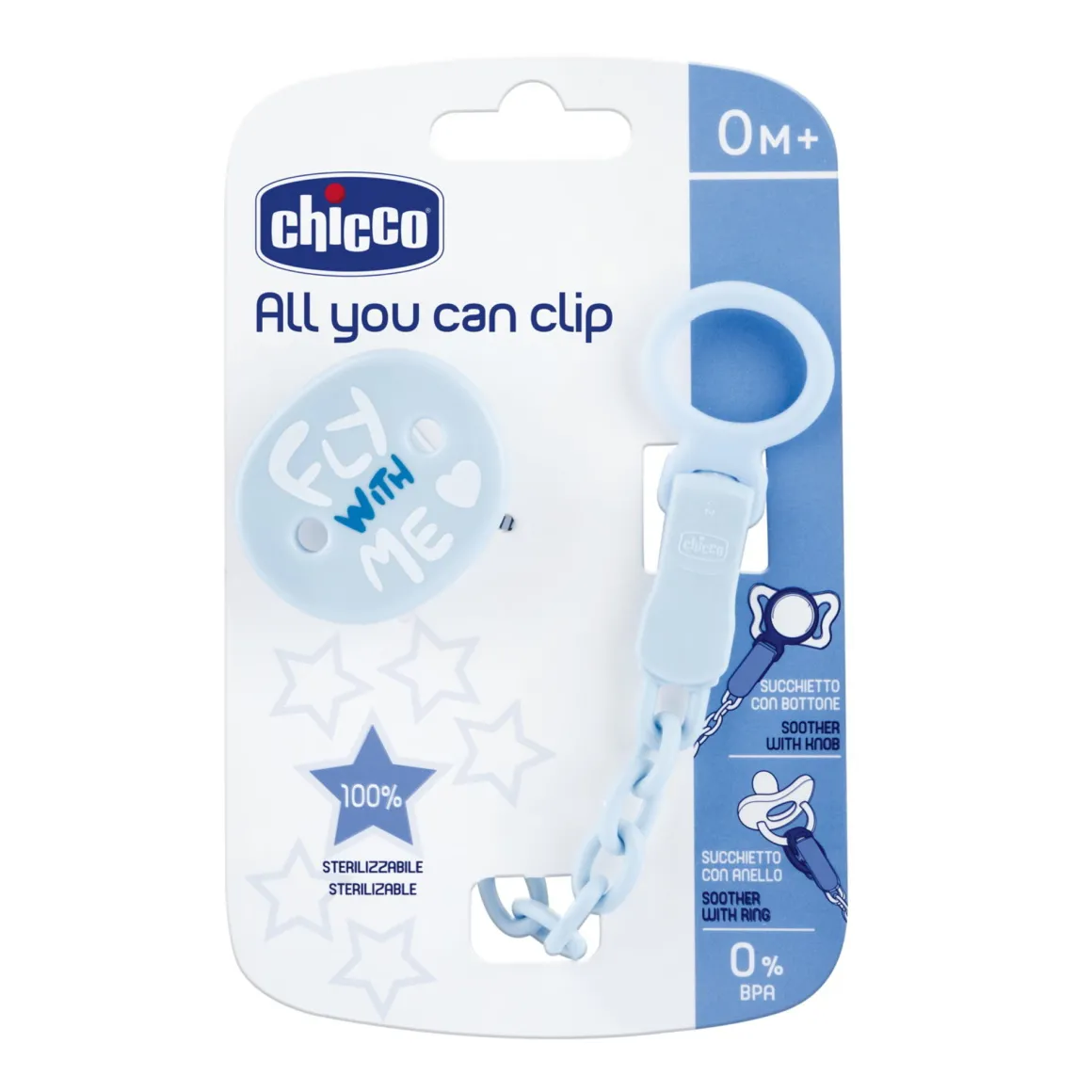 Clip universale azzurra – chicco