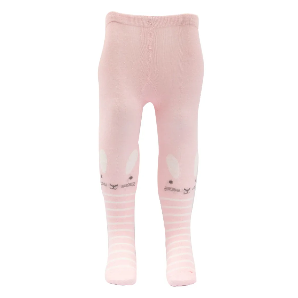 Collant bimba rosa chiaro stampato