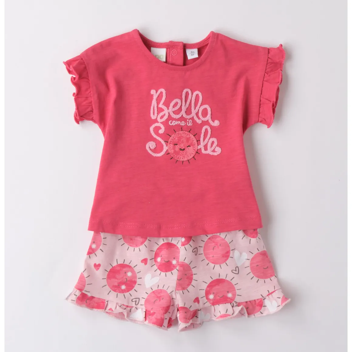 Completo corto short fantasia soli + ts con sole