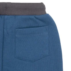 Completo jogging bimbo bicolor blu/grigio