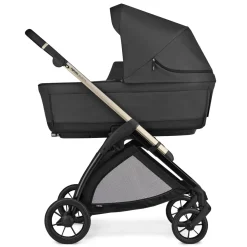 Electa system quattro colore upper black con telaio iridio black e seggiolino darwin infant recline – inglesina