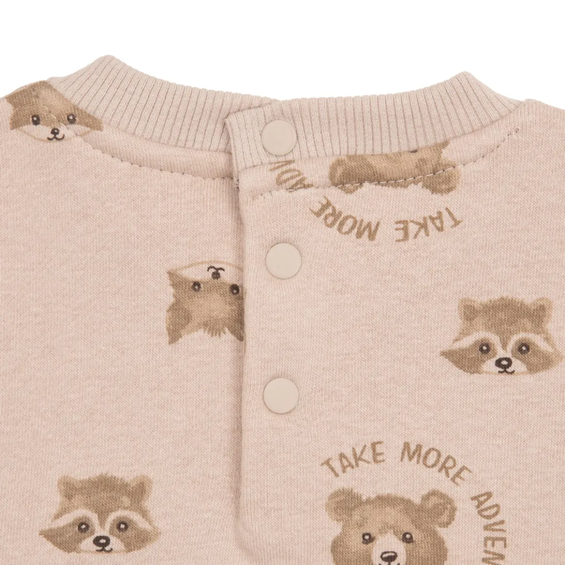 Felpa bimbo beige orsetti