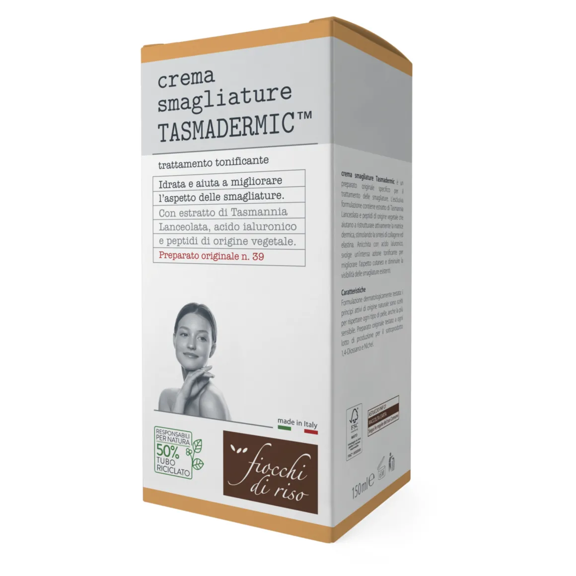 Fiocchi di riso crema smagliature tasmadermico 150ml