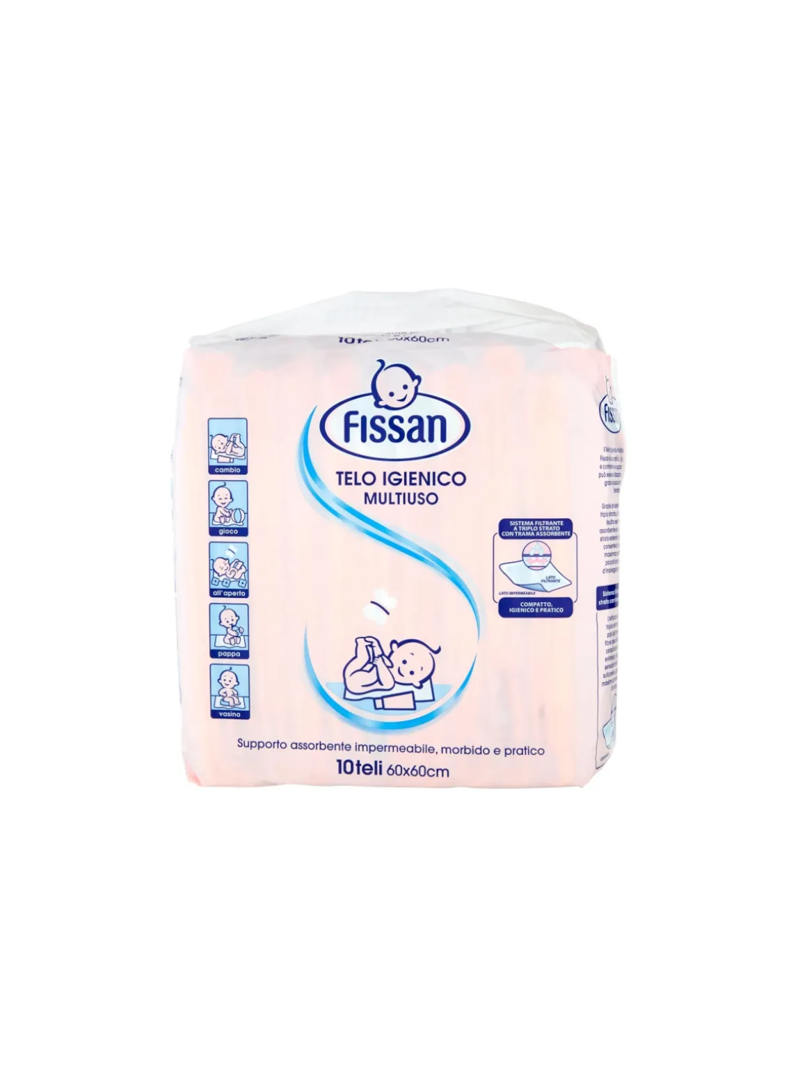 Fissan telo igienico multiuso 10 pz