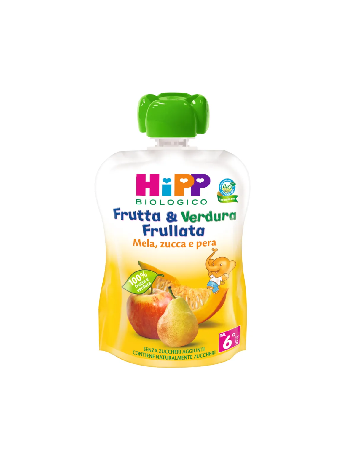 Frutta e verdura frullata mela pera e zucca 90 gr