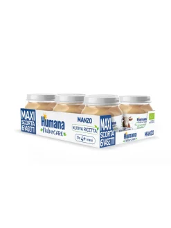 Humana omogeneizzato manzo biologico 6x80gr