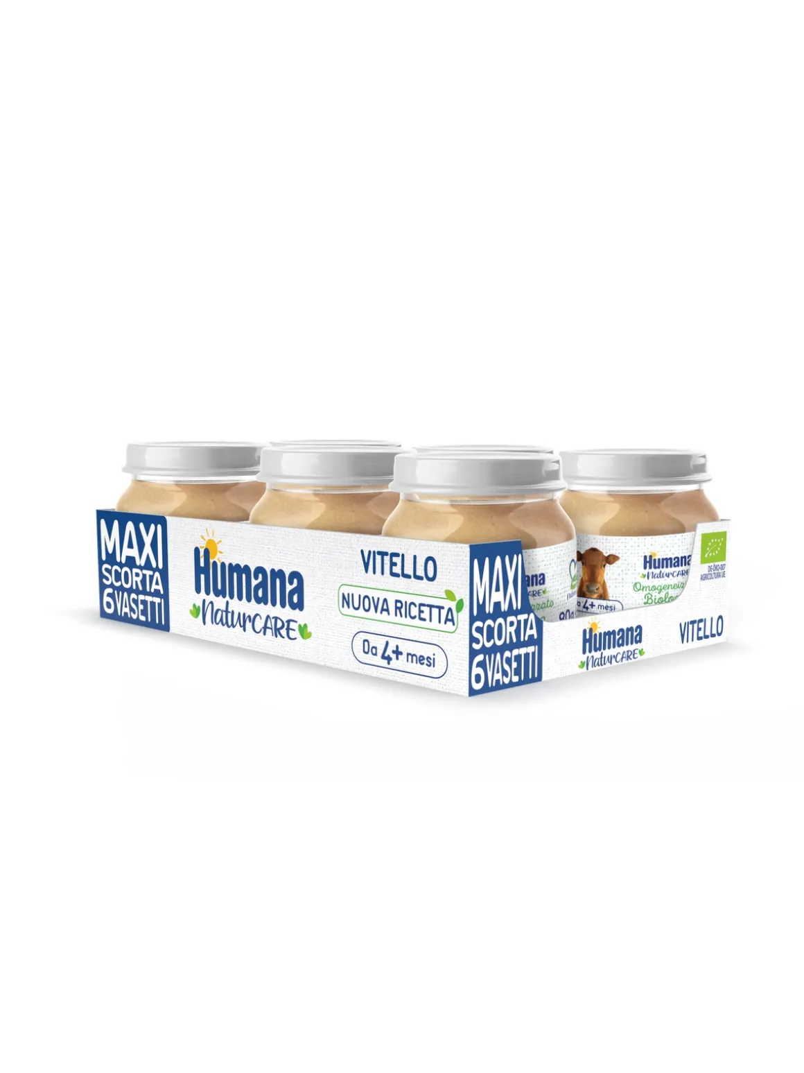 Humana omogeneizzato vitello biologico 6x80gr