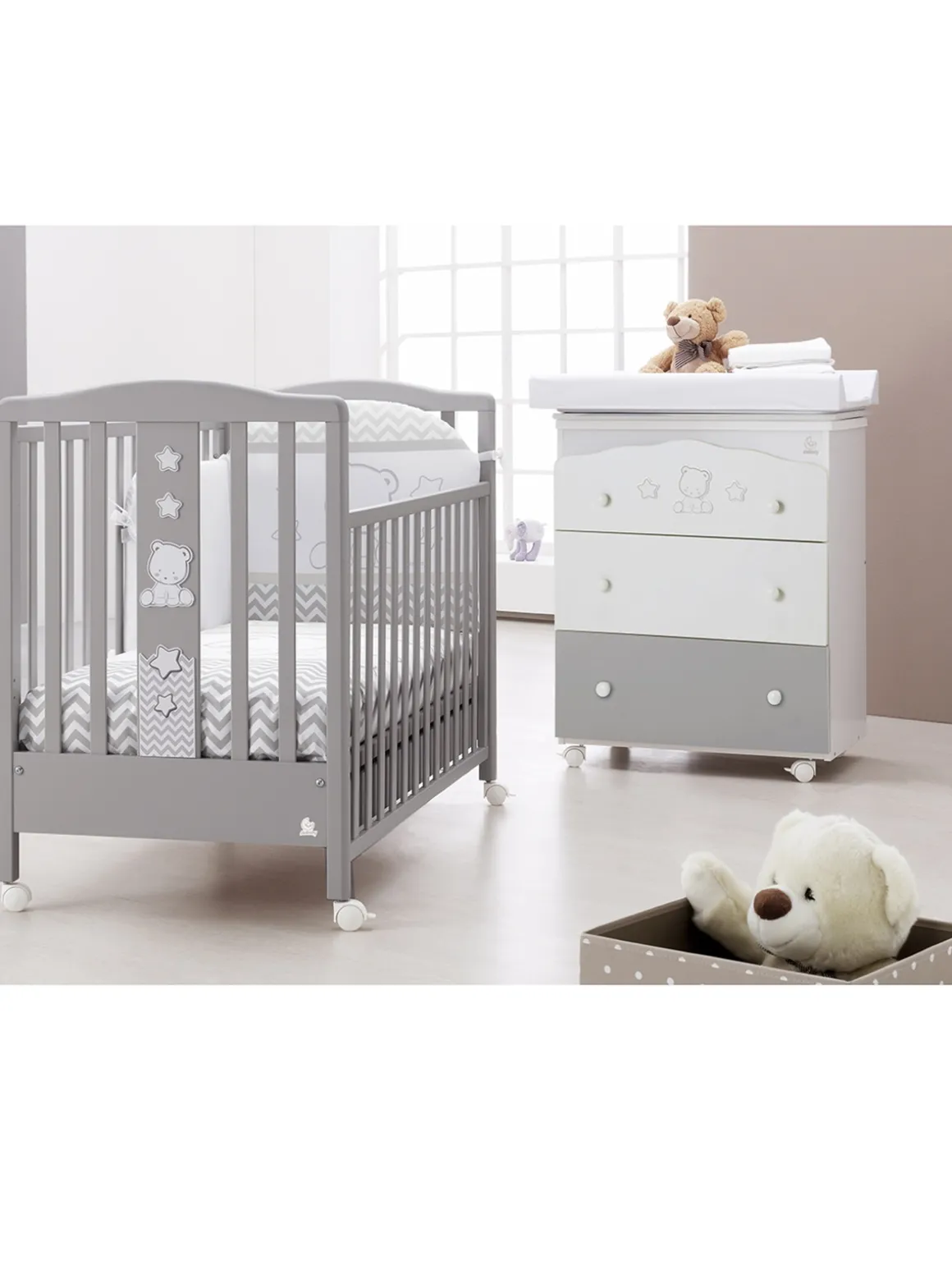 Italbaby- lettino popstar grigio