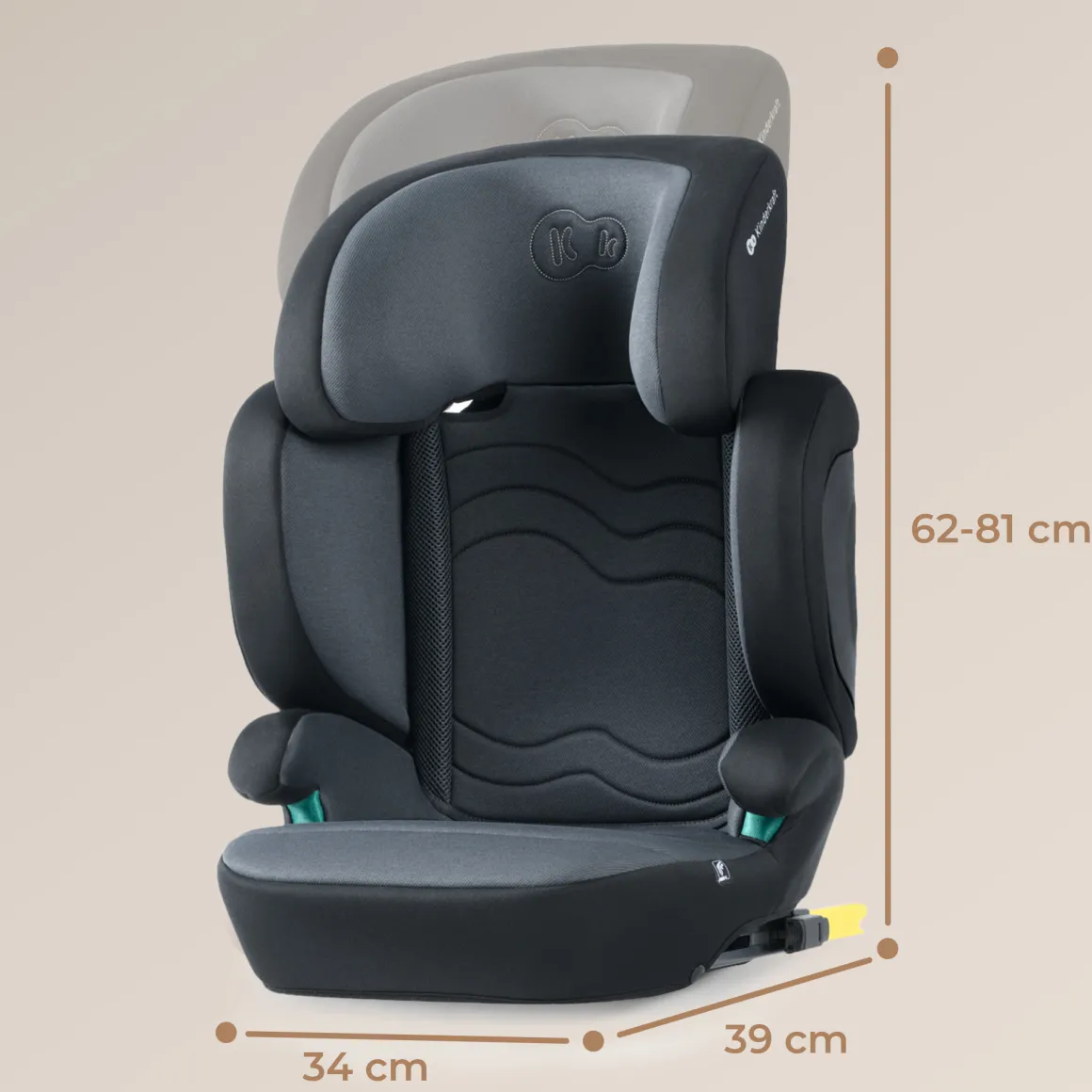 Kinderkraft seggiolino auto xpand 2 i-size graphite black 100-150 cm