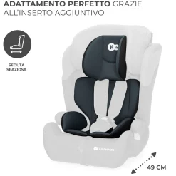 Kinderkraft seggiolino auto comfort up i-size black 76-150 cm