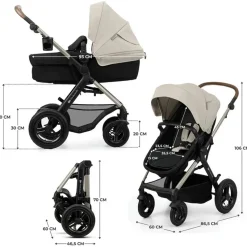 Kinderkraft trio moov 2 air moonlight grey