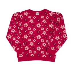 Maglia bordeaux con fiorellini – mawi