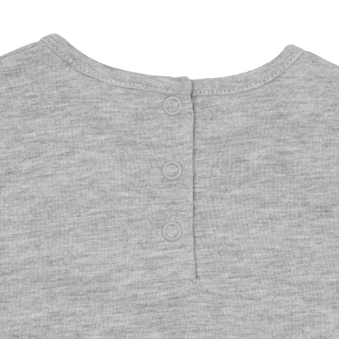 Maglia jersey manica lunga bimba grigia stampa “dolce bimba”